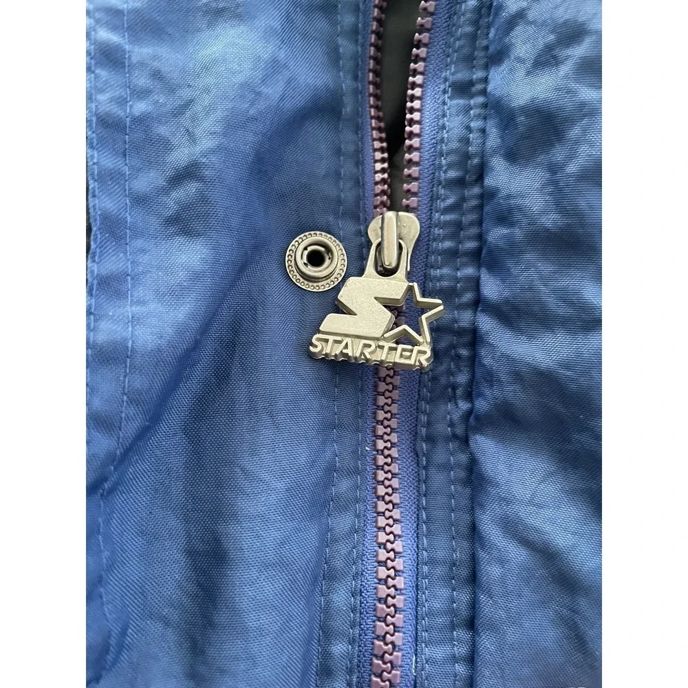 Vintage Starter Dallas Cowboys Hooded Puffer Jacket NFL Pro Line Zip Size‎ XL